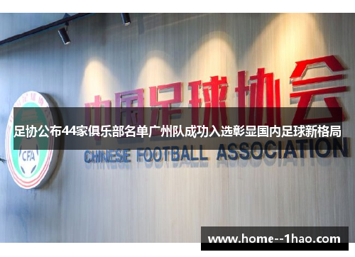 足协公布44家俱乐部名单广州队成功入选彰显国内足球新格局
