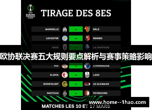 欧协联决赛五大规则要点解析与赛事策略影响