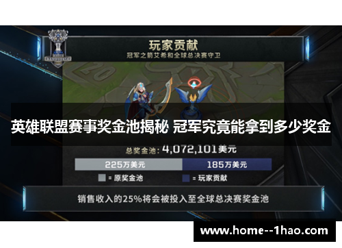 英雄联盟赛事奖金池揭秘 冠军究竟能拿到多少奖金